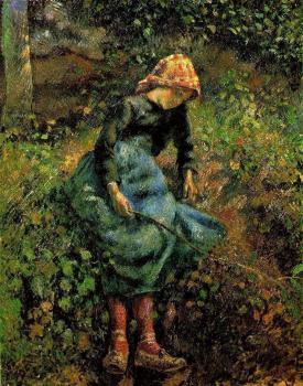 Camille Pissarro : Young Peasant Girl with Stick